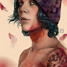 My Course Project: Illustrated Portrait with Procreate. Portrait Drawing, Digital Drawing, and Traditional illustration project by Ekaterina Travnikova - 04.19.2021