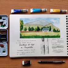 Mi Proyecto del curso: Cuaderno de viaje en acuarela. Traditional illustration project by Susana - 04.19.2021