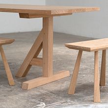 Trestle Table. Arts, Crafts, Furniture Design, Making, Interior Design, and Woodworking project by Bibbings & Hensby - 04.19.2021