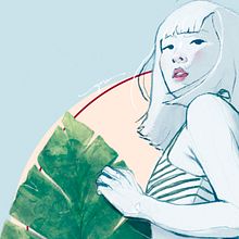 ILUSTRACIÓN // Summer . Un proyecto de Ilustración tradicional de Grethel Balladares - 19.04.2021