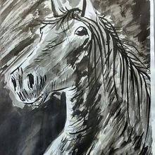 Pintura tinta china.. Fine Arts, Painting & Ink Illustration project by Mik Rod - 12.31.2019
