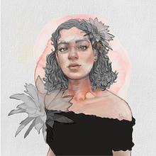My project in Illustrated Portraits with Procreate course. Un progetto di Disegno digitale e Disegno di ritratti di Nidia Mercado - 19.04.2021