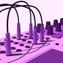 Syntheziser 3D. 3D, and 3D Modeling project by Mariana en las formas - 04.01.2021