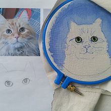 Mi Proyecto del curso: Needle painting para principiantes. Embroider, Naturalistic Illustration, and Textile Design project by Edith García Pérez - 08.15.2021