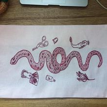 Mi Proyecto del curso: Introducción al bordado en blackwork . % Patricia Valencia tarafından hazırlanan Nakış projesi - 04.20.2021