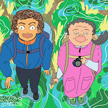 Dr.Lemieux and Mathis. Artistic Drawing, Character Design, Children's Illustration, Digital Illustration, Digital Painting, Figure Drawing, Traditional illustration, and Narrative project by Alsu Kashshapova - 04.20.2021