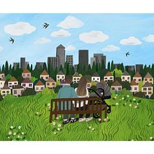 London Views . % Janki Patel tarafından hazırlanan Geleneksel illüstras, Ve on projesi - 02.20.2021