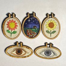 Mi Proyecto del curso: Técnicas de bordado en miniatura. Embroider project by Veronika Black - 03.28.2021