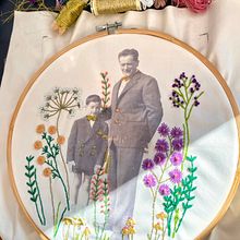 Once upon a time... my dad's embroidered First Communion day . Un proyecto de Bordado de Erika Reggidori - 20.04.2021