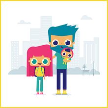 Caminos escolares . Un proyecto de Diseño de personajes e Ilustración tradicional de Ainara García Miguel - 20.04.2021