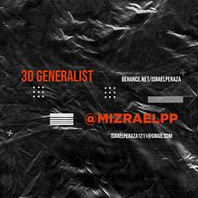ShowReel 2021 @mizraelpp . % Israel Perez tarafından hazırlanan 3D, 3D Animas, Ve on projesi - 04.20.2021