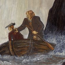 "Die tollen Männer", Robert Louis Stevenson. Narrative, Gouache Painting, and Traditional illustration project by Jenny Gebauer - 04.20.2021