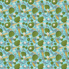 Koi fish pattern. Traditional illustration, and Pattern Design project by German Parada Díaz - 04.20.2021