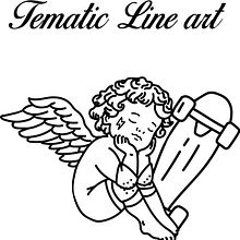 Line art temático. Design, and Traditional illustration project by Iratxe Cuadrado - 04.20.2021