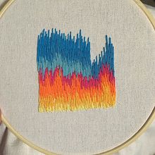Thread painting practice . Embroider project by Moira - 04.21.2021