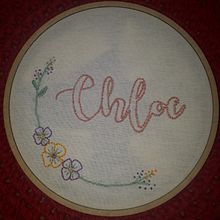 Meu projeto do curso: Técnicas básicas para bordado de letras. Embroider project by Andreza Moura - 04.21.2021