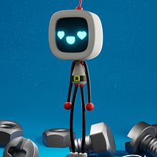 the dreaming robot Ein Projekt aus dem Bereich Animation von Figuren und 3-D-Design von Diego Castro - 22.04.2021