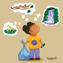ENVIRONMENTAL AWARENESS. Children´s Illustration. Drawing, Artistic Drawing, Digital Drawing, Education, Editorial Illustration, Traditional illustration, Children's Illustration, Naturalistic Illustration, and Pixel Art project by Veronica Ortega - 03.07.2021