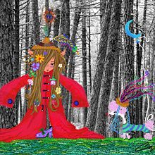 N° 1- ...an Elf?. Projekt z dziedziny Trad, c i jna ilustracja użytkownika Elektra Domitila - 22.04.2021
