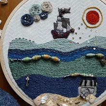 Embroidery "Pirates of the Caribbean". Arts, Crafts, and Embroider project by Elena - 04.22.2021
