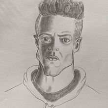 My project in Caricature Portrait with Graphite course.  project by Sanil Pandit - 04.22.2021