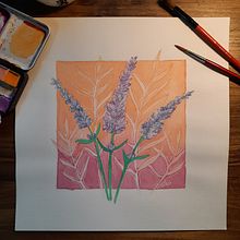 Mi Proyecto del curso: Técnicas de acuarela en negativo para ilustración botánica. Un progetto di Belle arti di Silvina Yaffe - 22.04.2021