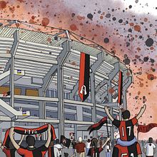 Estadio Jalisco. Architecture, Digital Architecture, Traditional illustration, Architectural Illustration, and Watercolor Painting project by Pablo Vallejo - 04.23.2021