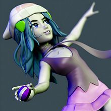 DAWN 3D CONCEPT - Mi Proyecto del curso: Creación de personajes: del 2D al 3D . 3D Character Design, 3D, Character Design, and 3D Design project by Jorge Moreno - 04.14.2021