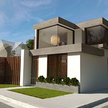 Render Propuesta Casa Esquina. Architecture project by Yunisvan Marbar - 03.21.2018