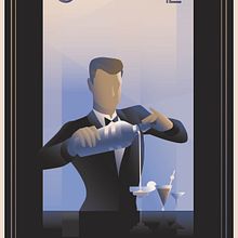 My firstproject in Art Deco Style for Digital Illustration course. Projekt z dziedziny Trad, c i jna ilustracja użytkownika sanna_partanen - 23.04.2021