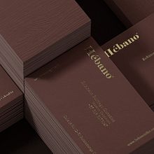 HÉBANO - TARJETA DE VISITA  . Un proyecto de 3D, Br, ing e Identidad y Diseño de David Espinosa - 23.04.2021
