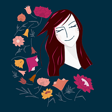 Botanical self-portrait. Un proyecto de Ilustración tradicional, Ilustración botánica, Ilustración digital y Dibujo digital de to8_nbeyond - 23.04.2021