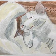 My project in Experimental Watercolor Techniques for Beginners course. Fine Arts project by Cindy Faulkner - 04.23.2021