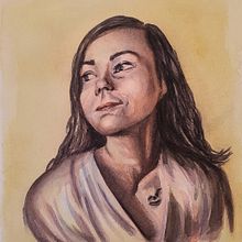 My project in Artistic Portrait with Watercolors course. Un progetto di Pittura ad acquerello di Anna Juskova - 23.04.2021