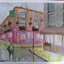 Mi Proyecto del curso: Paisajes urbanos en acuarela. Un projet de Aquarelle de waltercbarreto - 23.04.2021