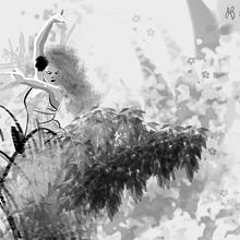 Jugando con los pinceles. Traditional illustration, and Digital Illustration project by Bárbara del Valle - 09.23.2017
