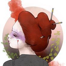 geisha visita mi instagram atb__art. Un progetto di Illustrazione digitale di andreutb.arqueo.art - 23.04.2021