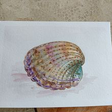 Something from the beach ⛱️. Un proyecto de Pintura a la acuarela de ashbourn - 23.04.2021