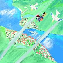 Ghibli things . Un progetto di Disegno digitale, Illustrazione tradizionale e Pittura digitale di Miguel Molina - 24.04.2021