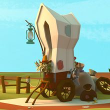 First environment model - Minecart. 3D, and 3D Modeling project by Trang Bui - 04.24.2021
