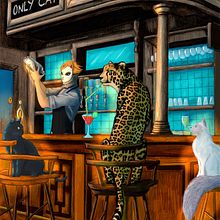 FELIX bar Ein Projekt aus dem Bereich Digitale Zeichnung und Traditionelle Illustration von Chiara Morelli - 24.04.2021