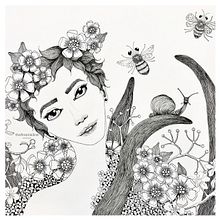 Meadow Maiden. Un proyecto de Ilustración tradicional de Beth Woolrich - 24.04.2021