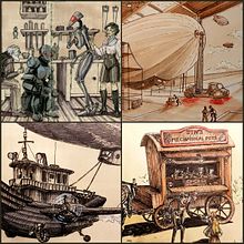 TIN - A steampunk story. Un proyecto de Diseño de personajes, Ilustración con tinta, Stor y telling de Beate Kausch - 31.10.2020