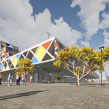 Cultural Center Project. Architecture project by Larbi Salihi Alaoui - 09.02.2020