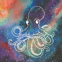 Galaxias marinas. Un proyecto de Ilustración tradicional de Iana perez nollet - 24.04.2021