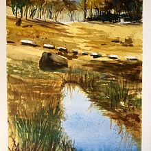 My project in  Natural Landscapes in Watercolor course. Naturalistic Illustration, and Watercolor Painting project by Claudia Martin - 04.24.2021