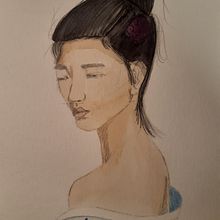 Il mio progetto del corso: Album di ritratti ad acquerello. Traditional illustration project by Assunta Maria - 04.24.2021
