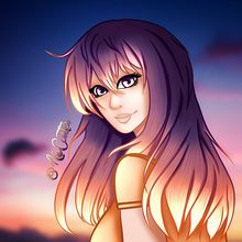 Sunrise . Digital Illustration, Drawing, Traditional illustration, and Portrait Drawing project by Anastasia Carter - 04.24.2021