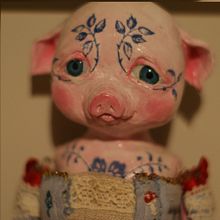 Mother Piggy Clay Doll. Art To, and s project by Danusia - 04.24.2021