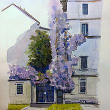 Watercolor and fineliner . Lukisan Cat Air proyek oleh tere63 - 04.25.2021